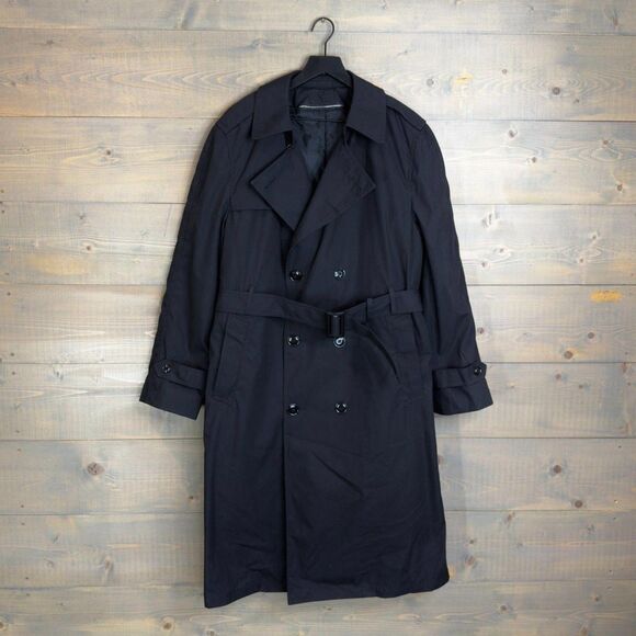 U.S. Military American Apparel Trench Coat w/ Removable Liner 42 Reg Large